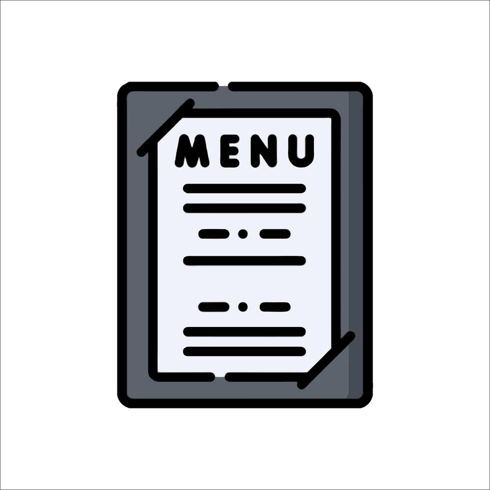 A menu icon on a white background vector