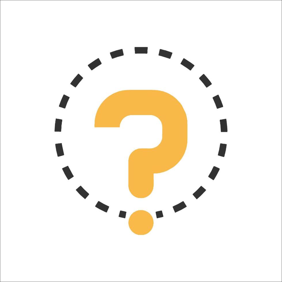 Question mark icon vector