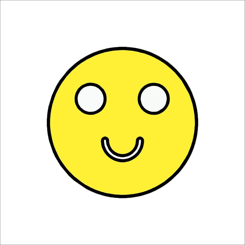 A smiley face with a white background vector