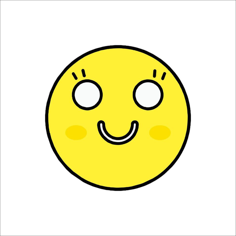 A smiley face with eyes and a smile vector