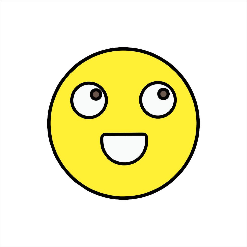 A smiley face with eyes and a smile vector