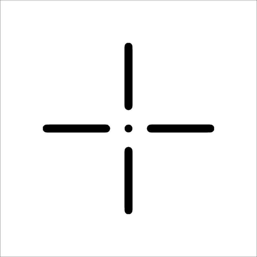 A cross is shown on a white background vector