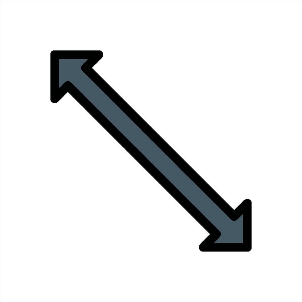 An arrow pointing down and an arrow pointing up vector