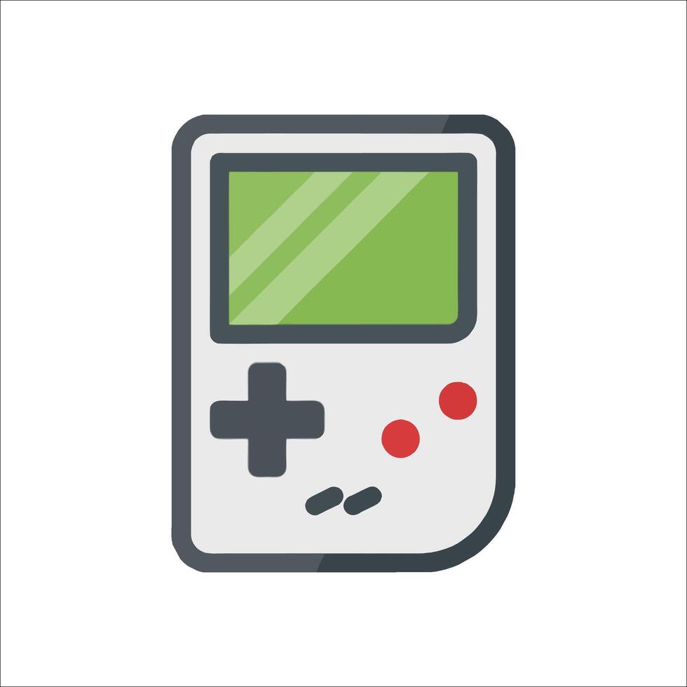 A game boy icon on a white background vector