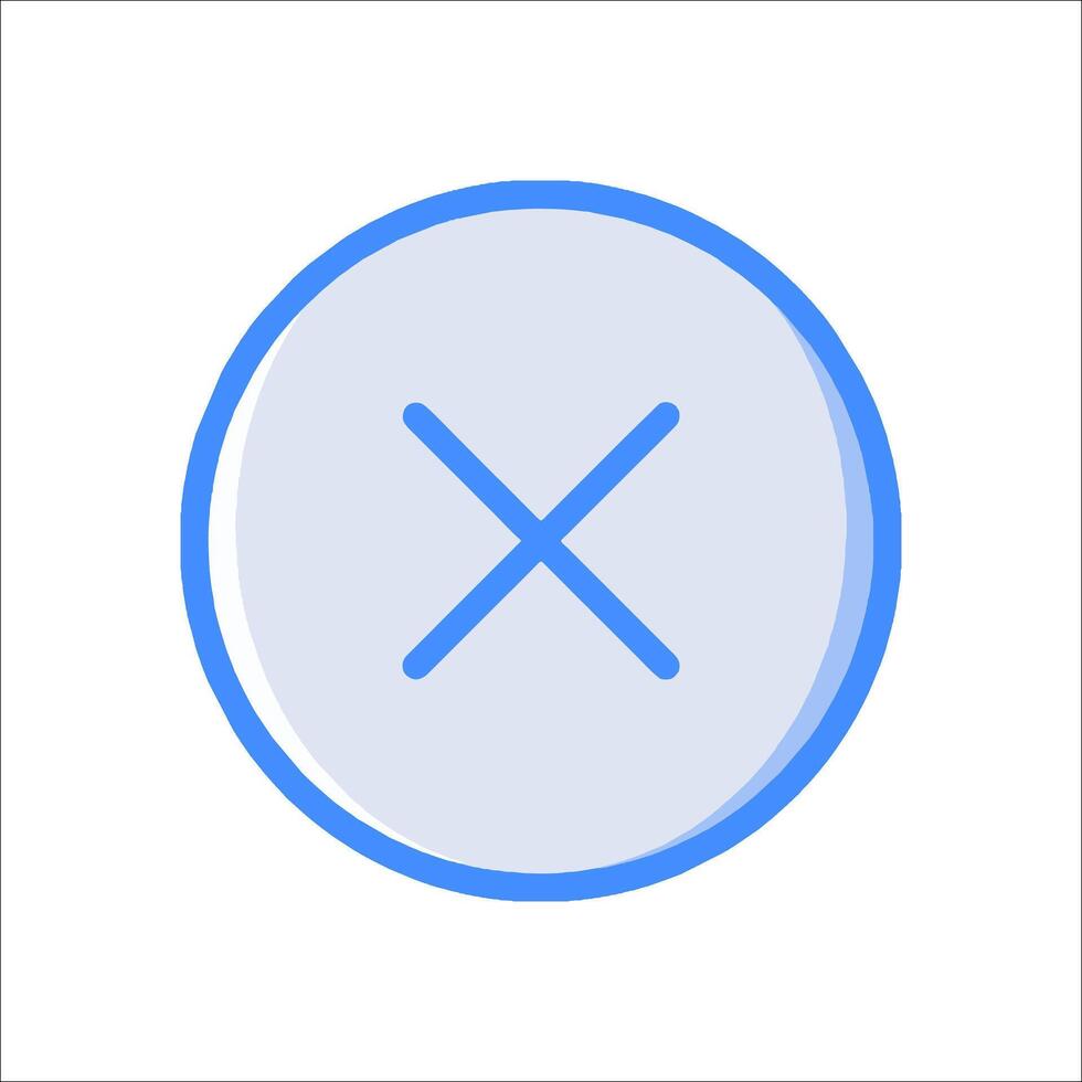An icon of a cross on a white background vector