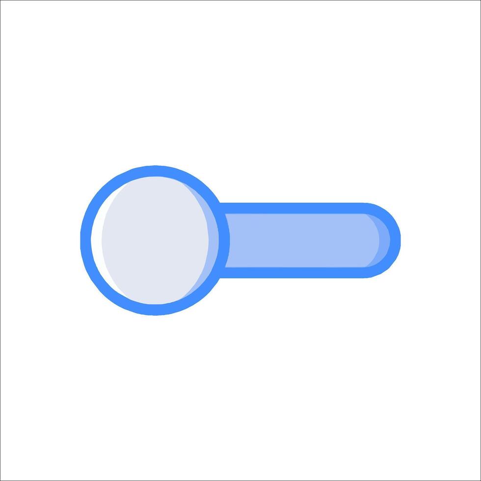 A magnifying glass icon on a white background vector