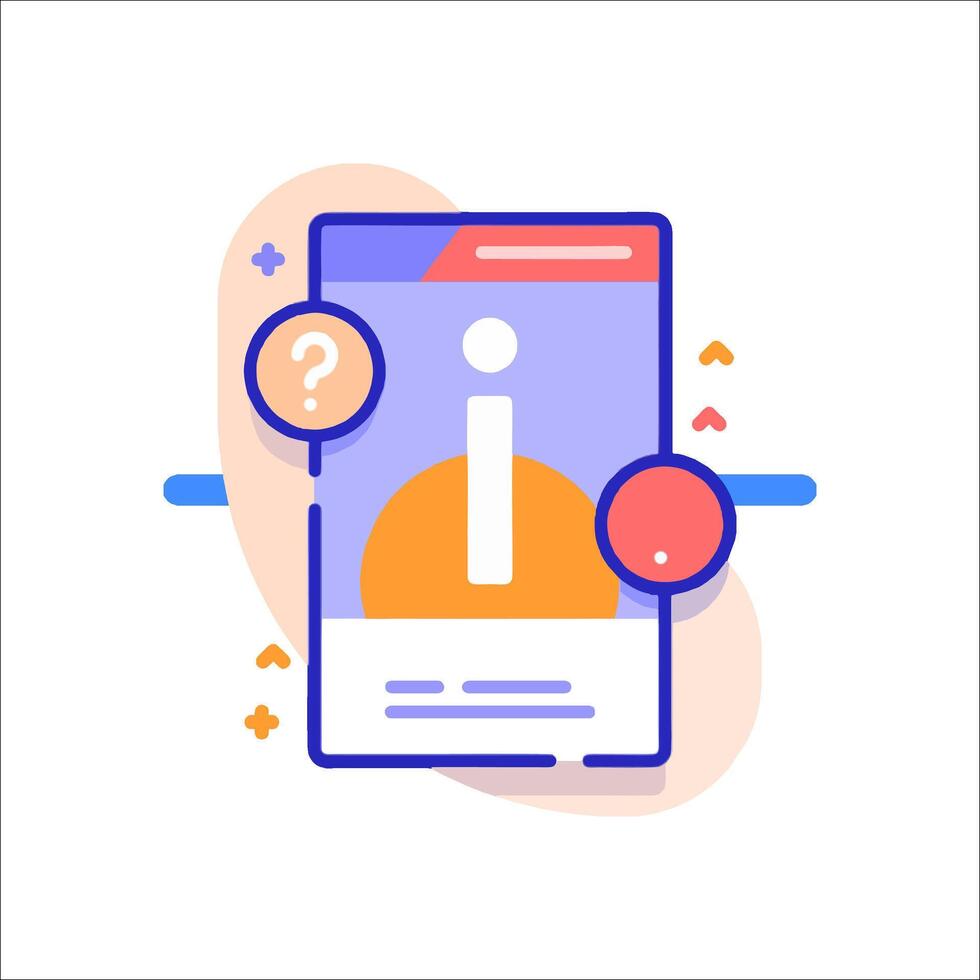 Mobile app icon vector