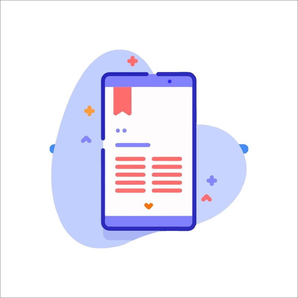 Mobile app design vector