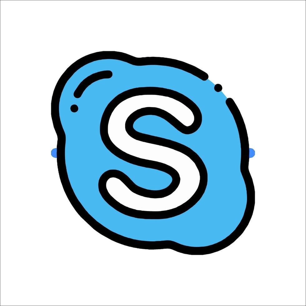 The logo for skype vector