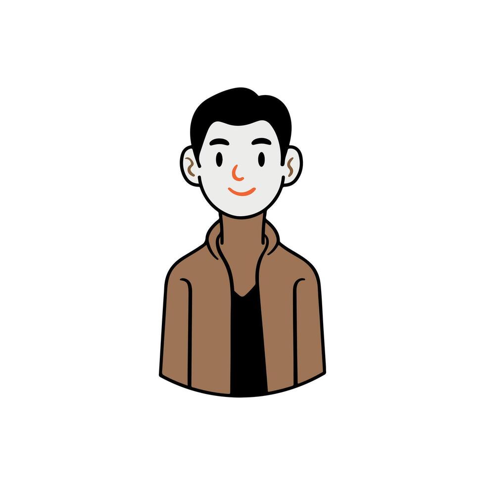 Smiling people avatar set isolated vectors illustration