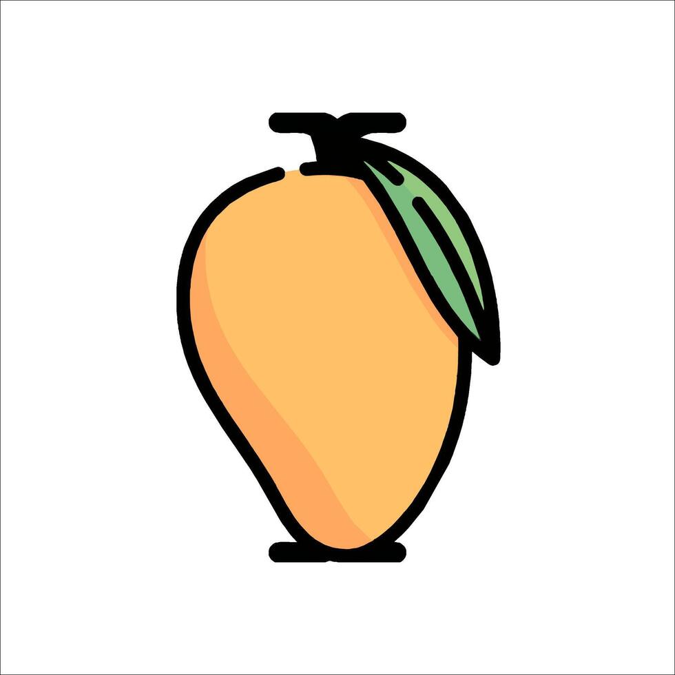 Mango fruit icon illustration vector