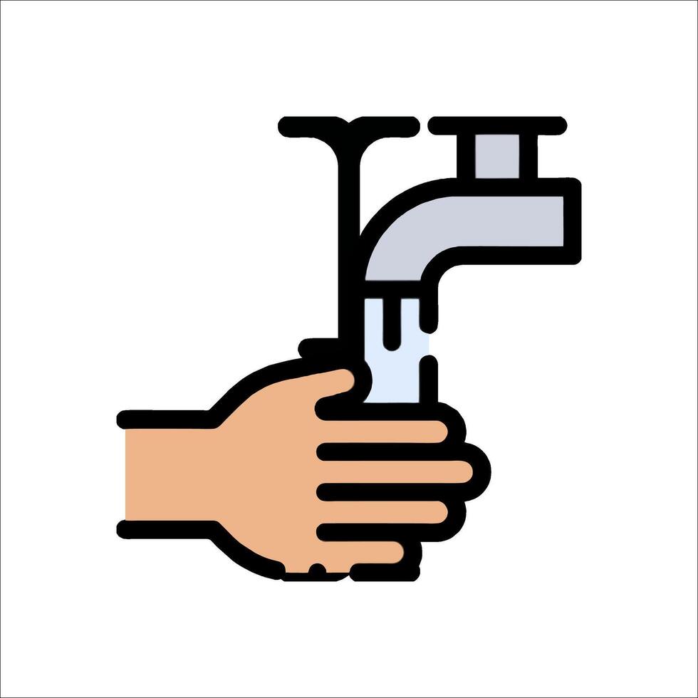 Water tap icon illustration vector
