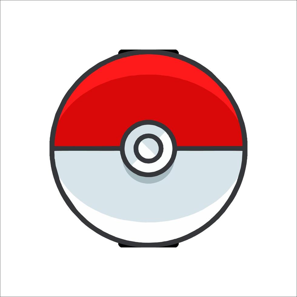 A poke ball icon on a white background vector