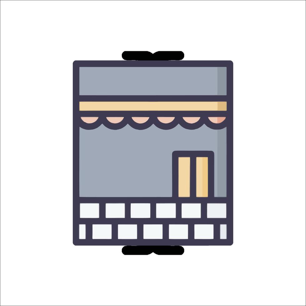 A store front icon on a white background vector