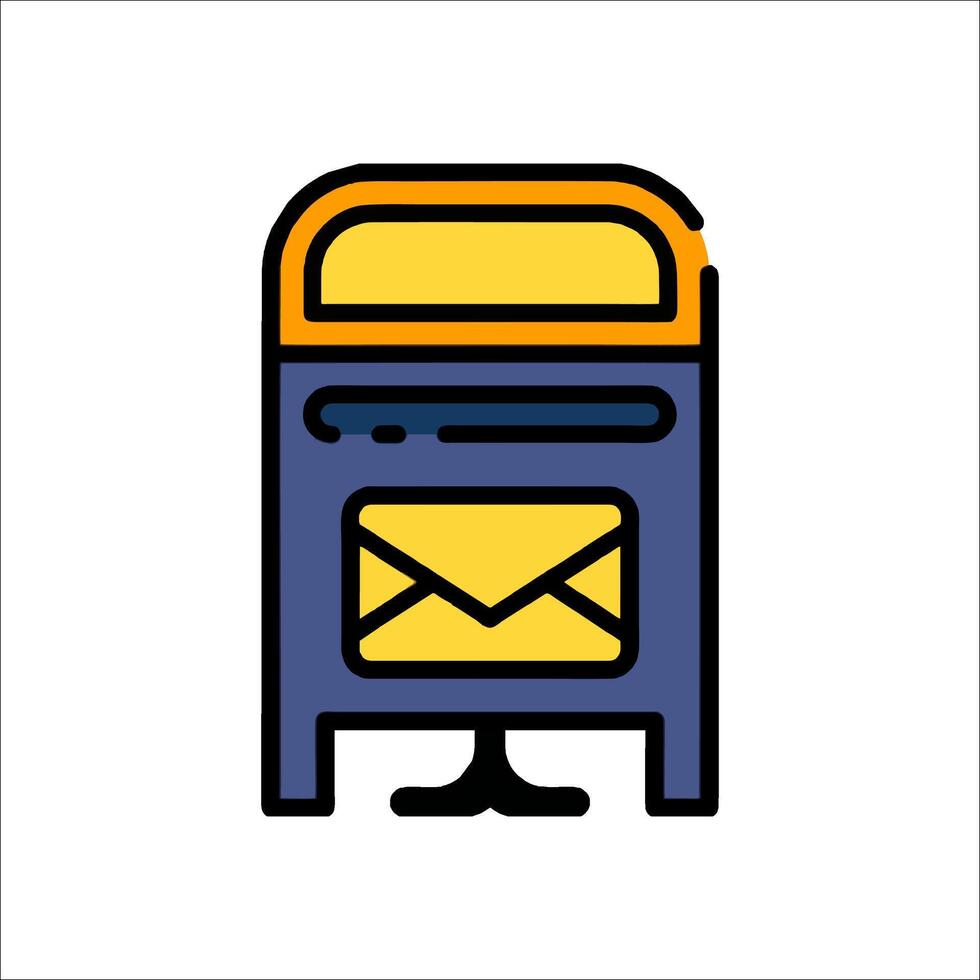 Mail box icon illustration vector
