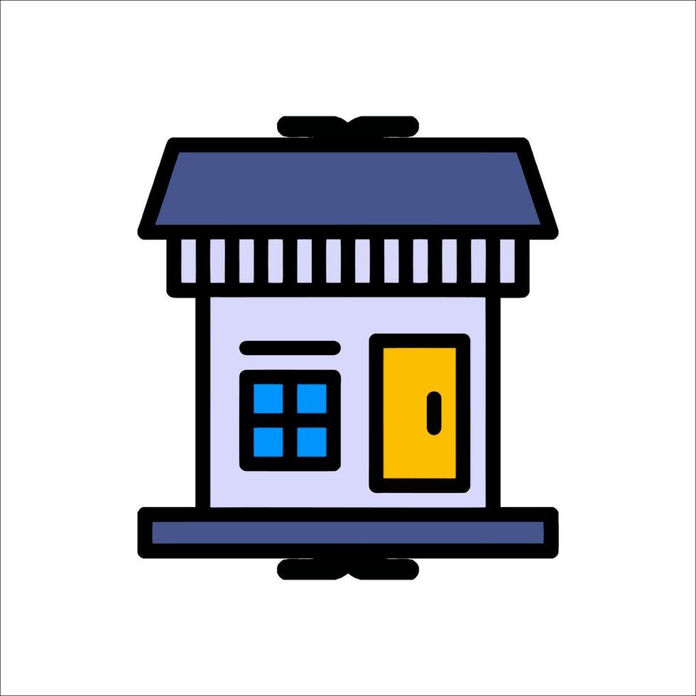 A small house icon on a white background vector