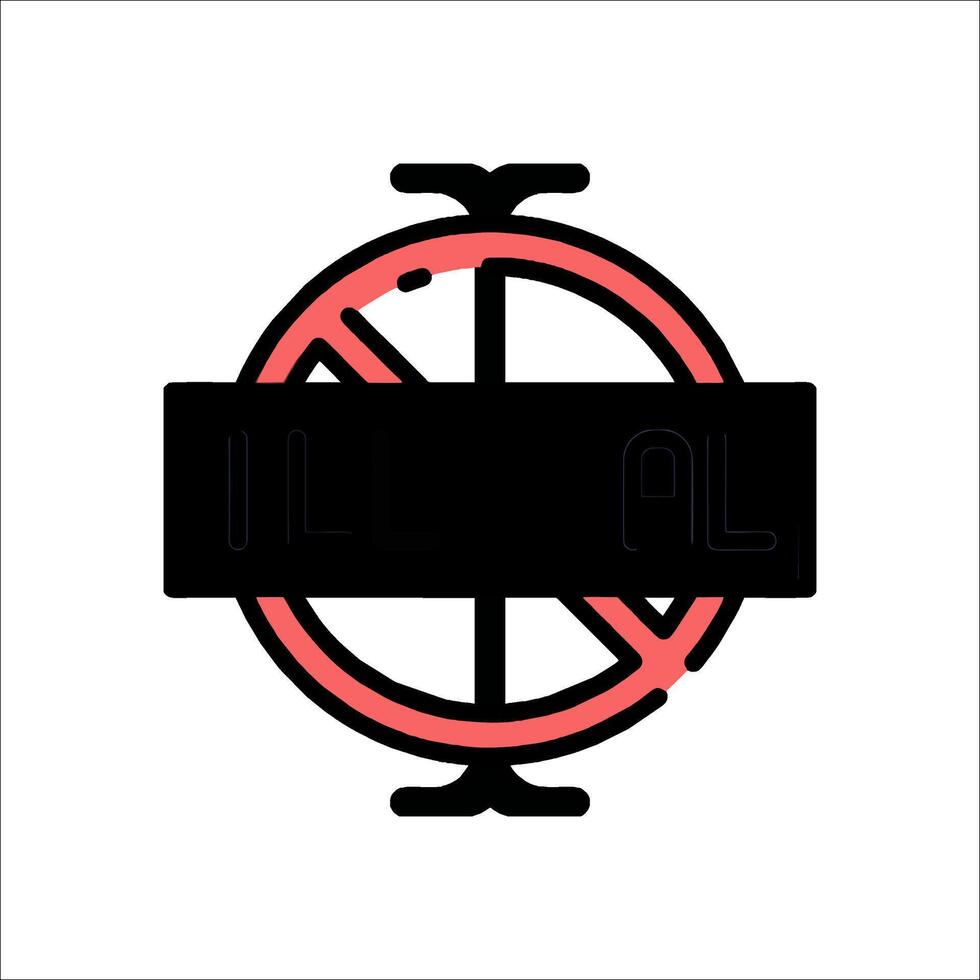No entry sign vector