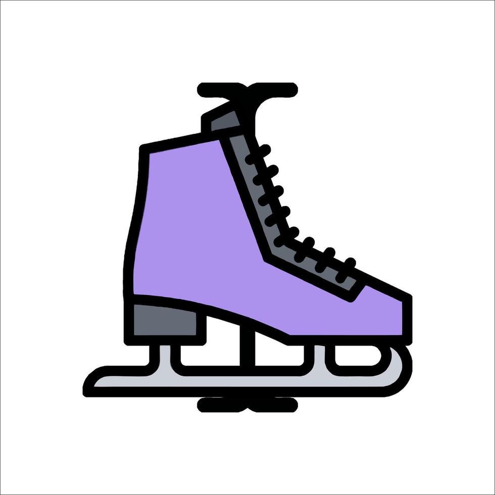 Ice skate icon illustration vector
