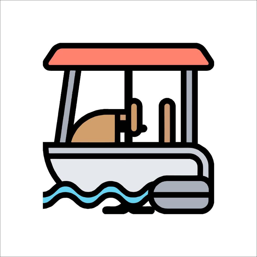 Boat icon illustration vector