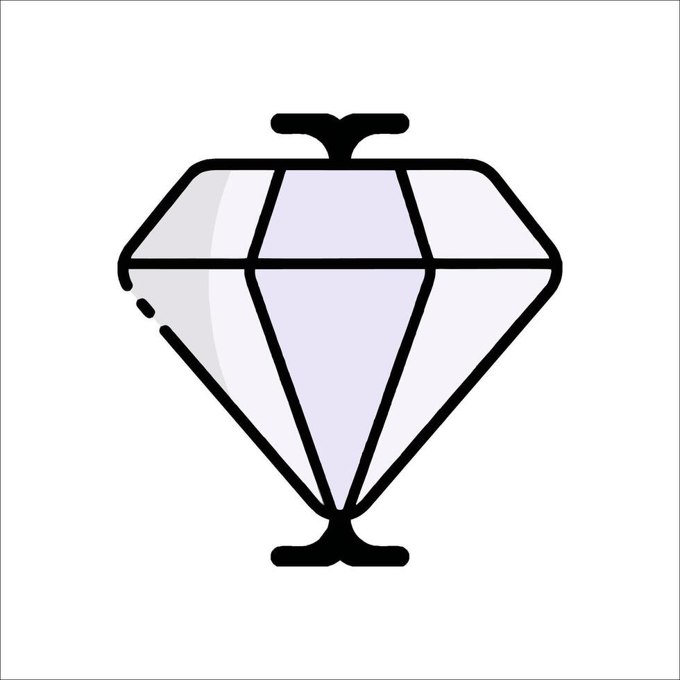 Diamond icon illustration vector