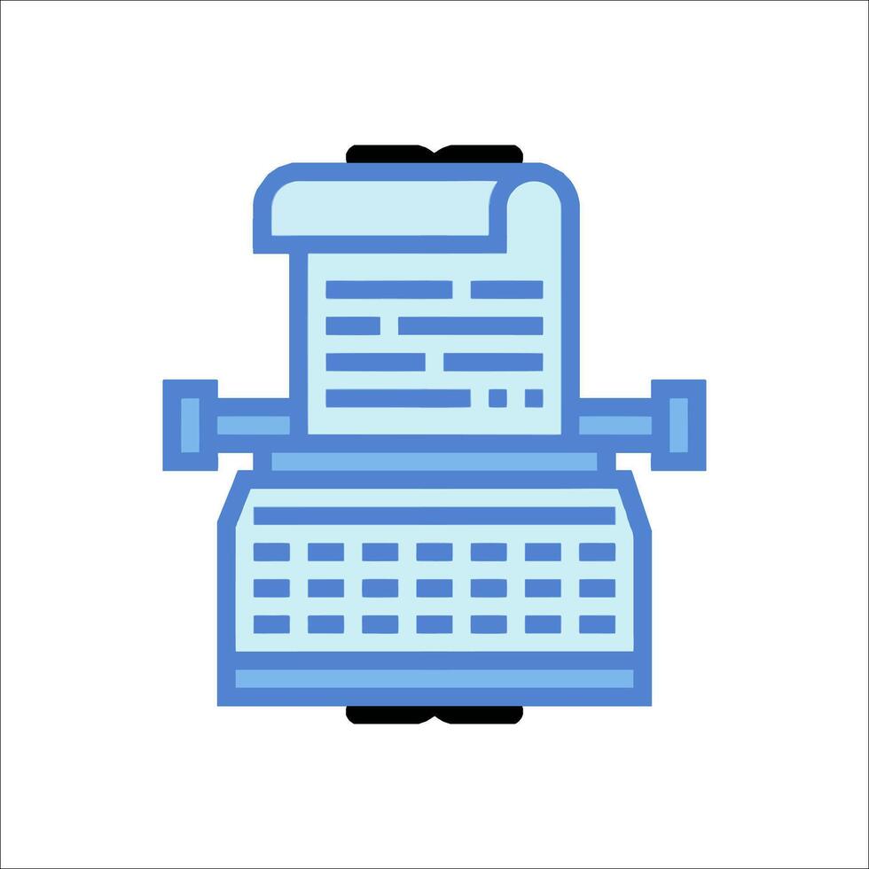 A typewriter icon on a white background vector