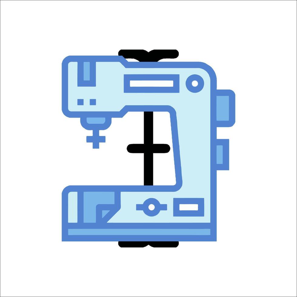 A sewing machine icon on a white background vector