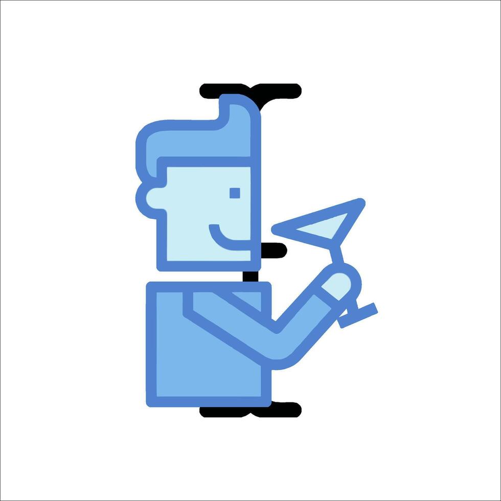 A man holding a glass of wine in his hand vector