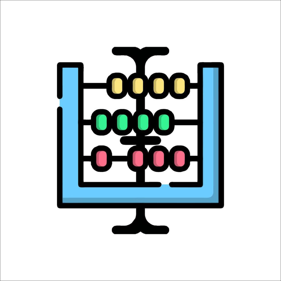 Abacus icon illustration vector