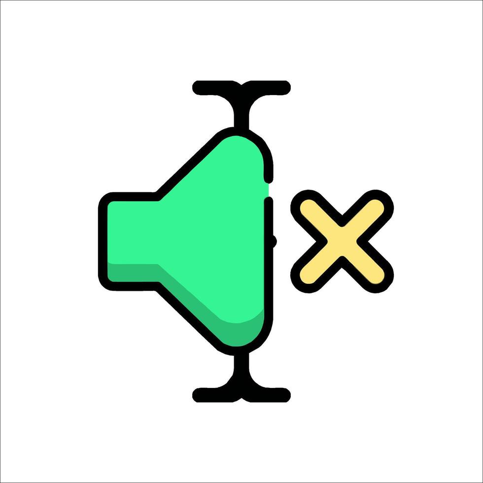 A green and yellow arrow pointing to a x vector