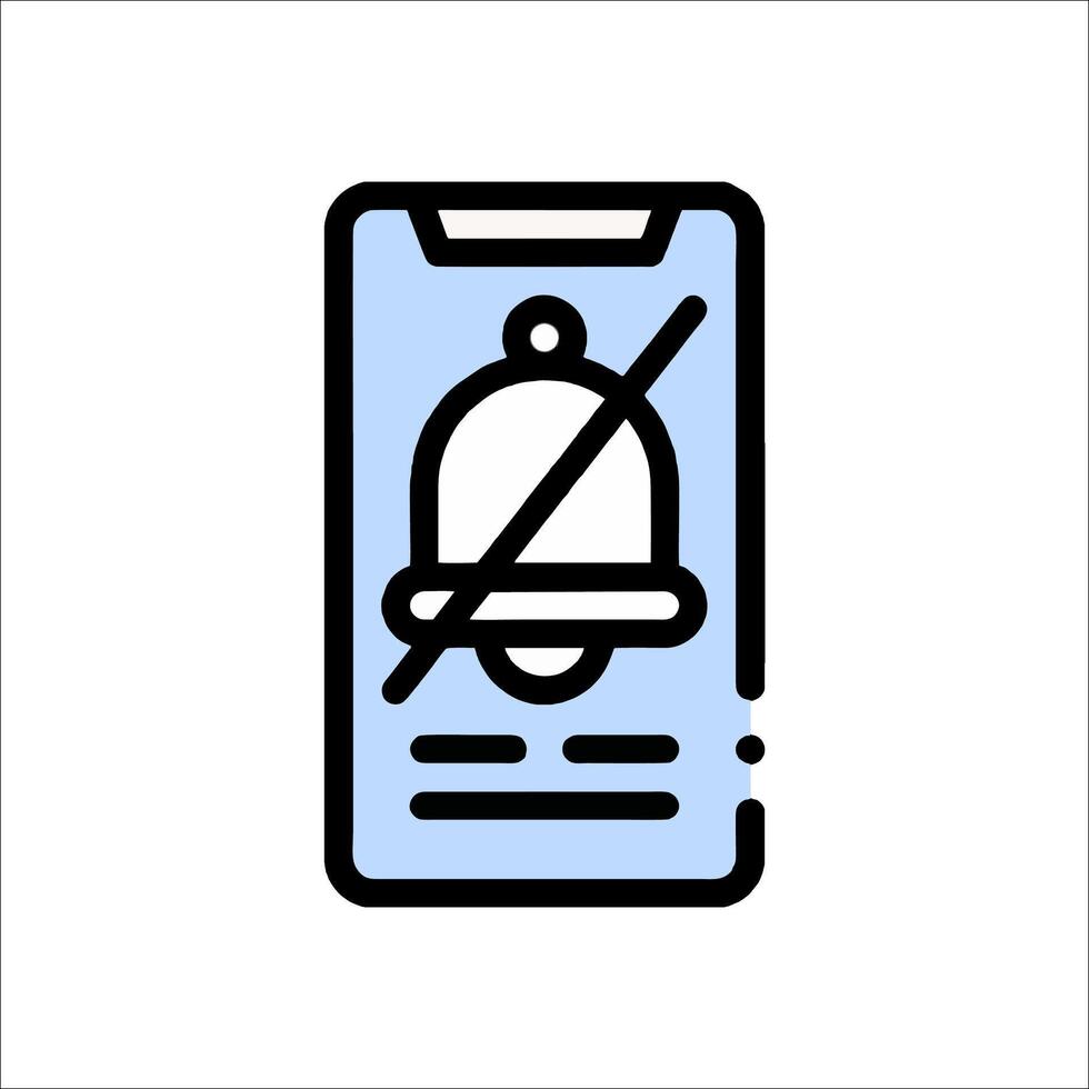 No call icon on a smartphone vector