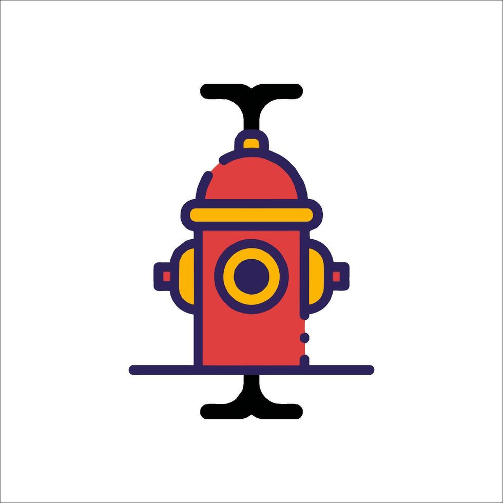 Fire hydrant icon illustration vector