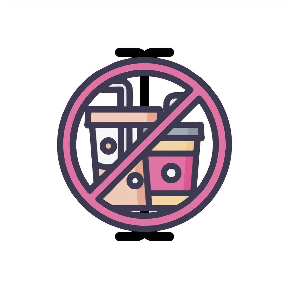 No drink sign icon, no drink sign, no drink sign, no drink sign, no drink vector