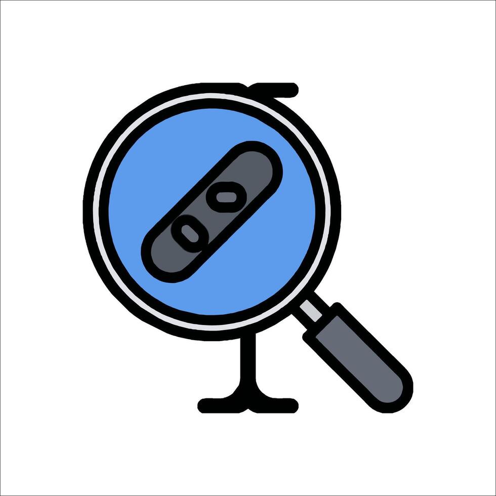 Magnifying glass icon illustration vector