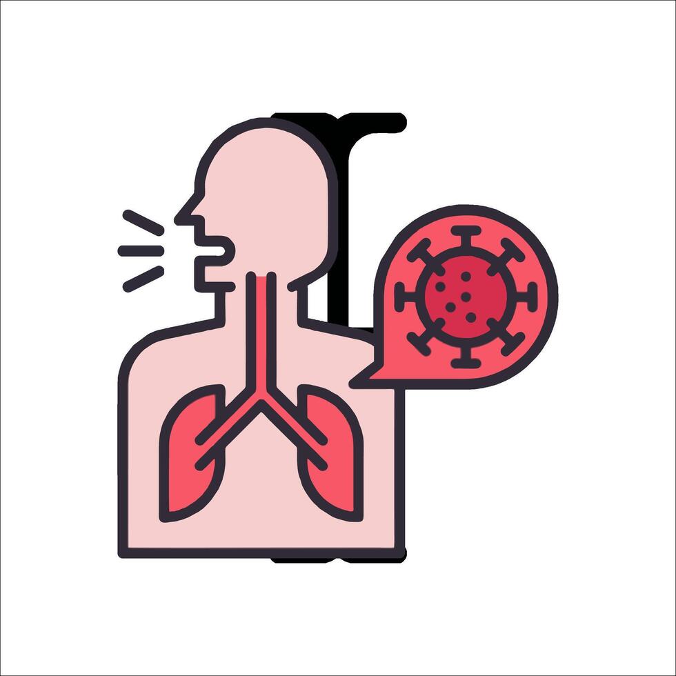 A man with a virus and a heart vector