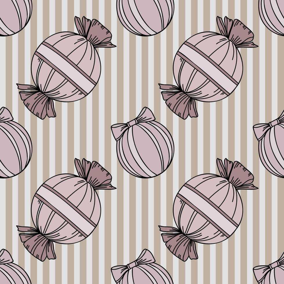 Toys pattern in vintage style for fabric. vector