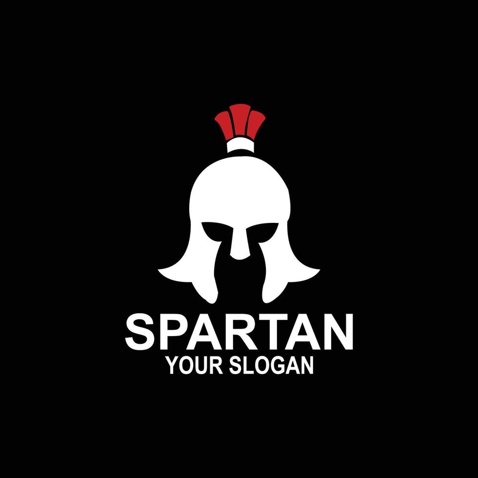 Warrior spartan Guardian Logo Design vector