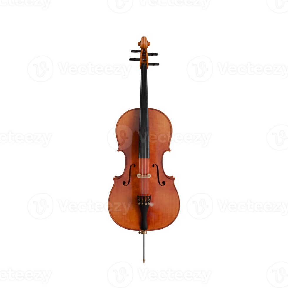 3d Render of violin png