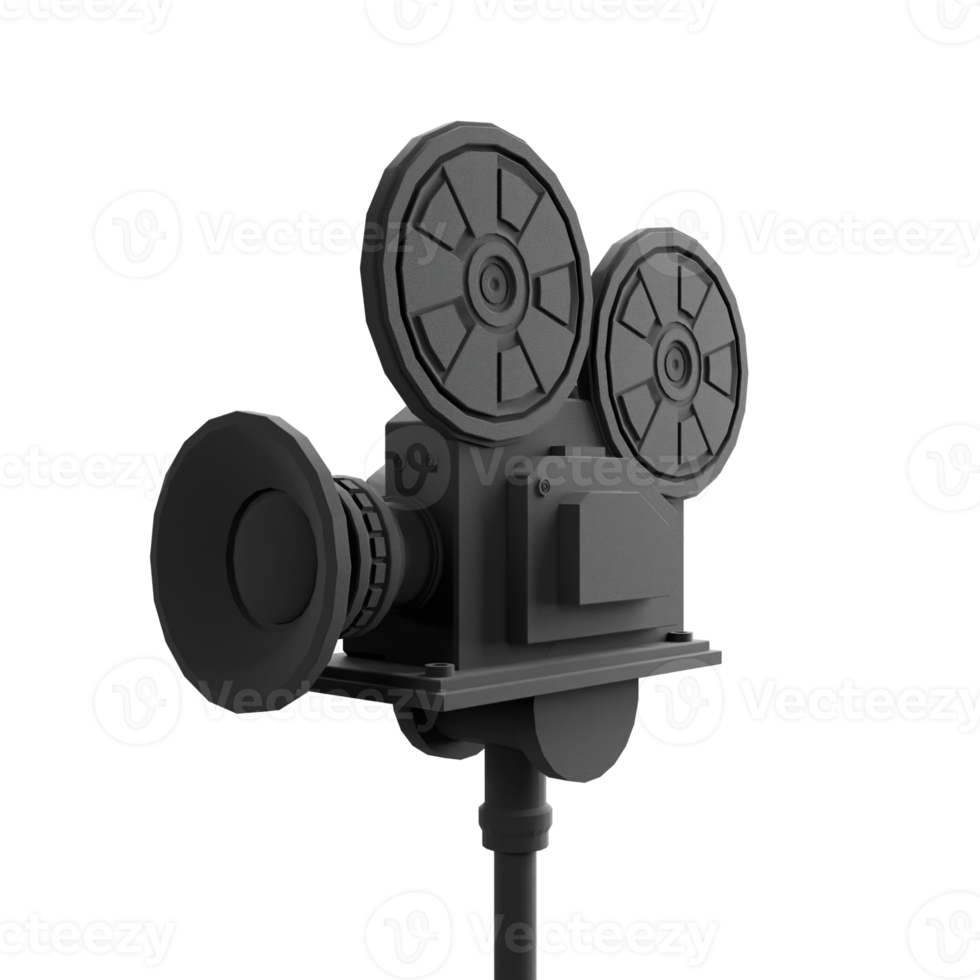 A movie camera on a stand png