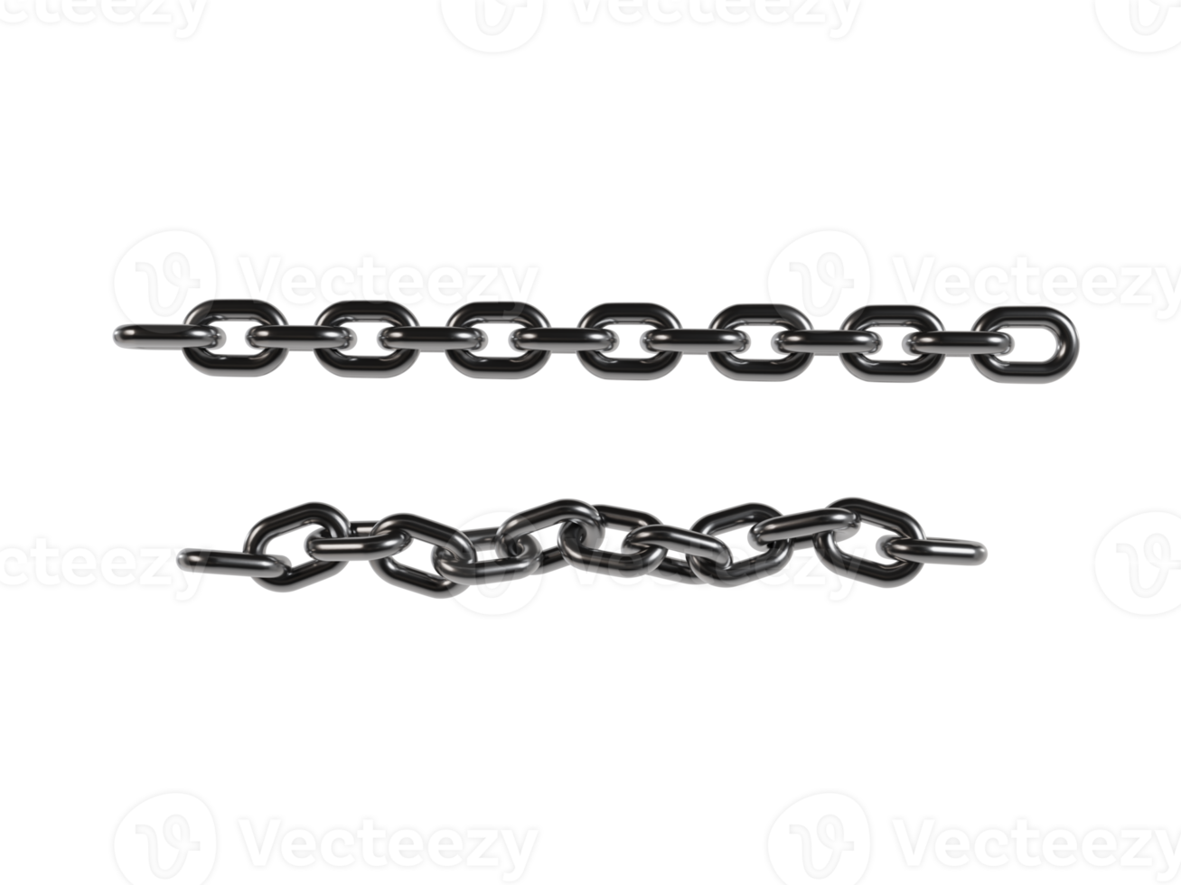 3d Render of chain png