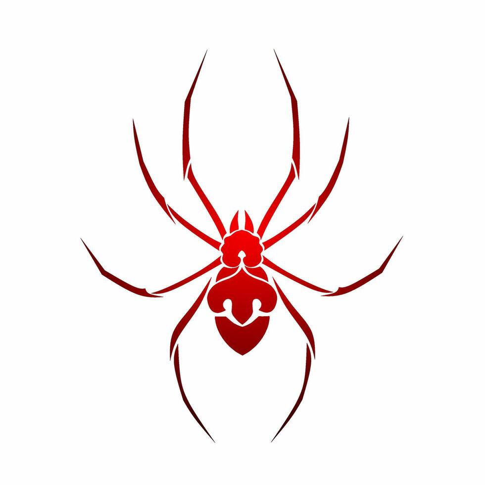 tribal art design spider tattoo suitable for Halloween elements vector