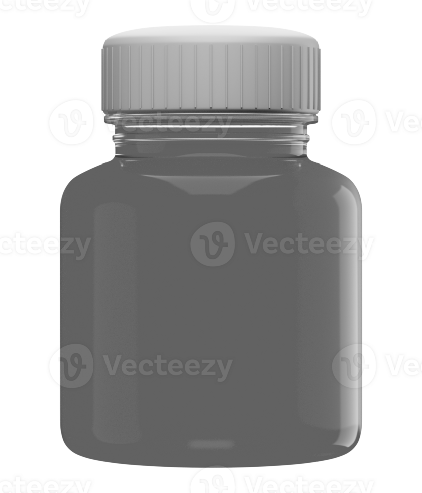 Detailed Vitamin Bottle Mockup Design png