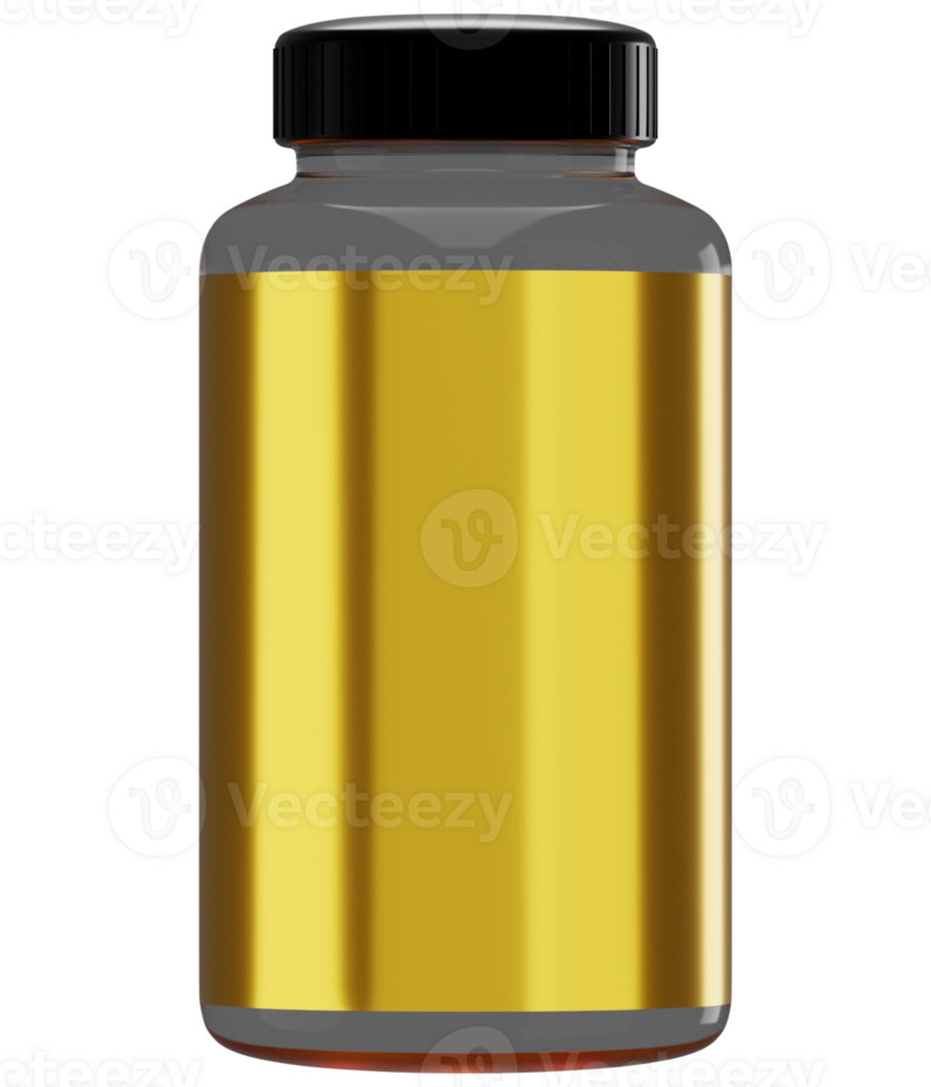 Stylish Plastic Gummy Bottle Mockup png