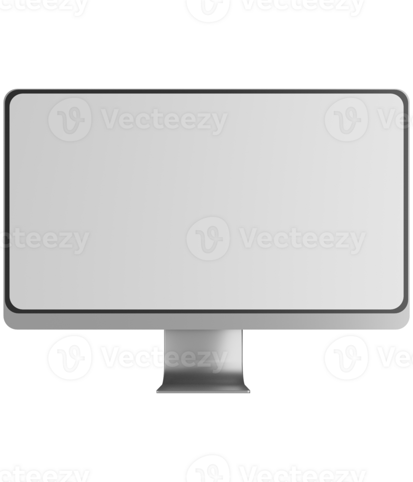 Premium Transparent LCD Mockup Design png