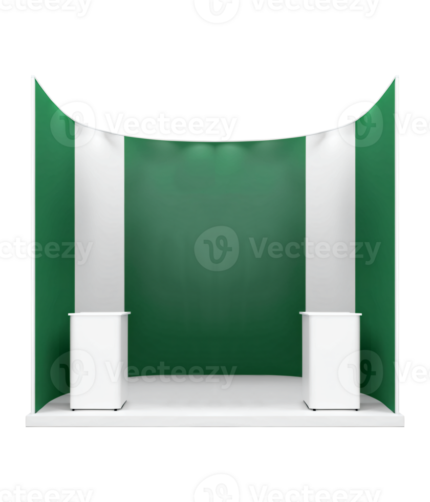 Realistic Booth Mockup png