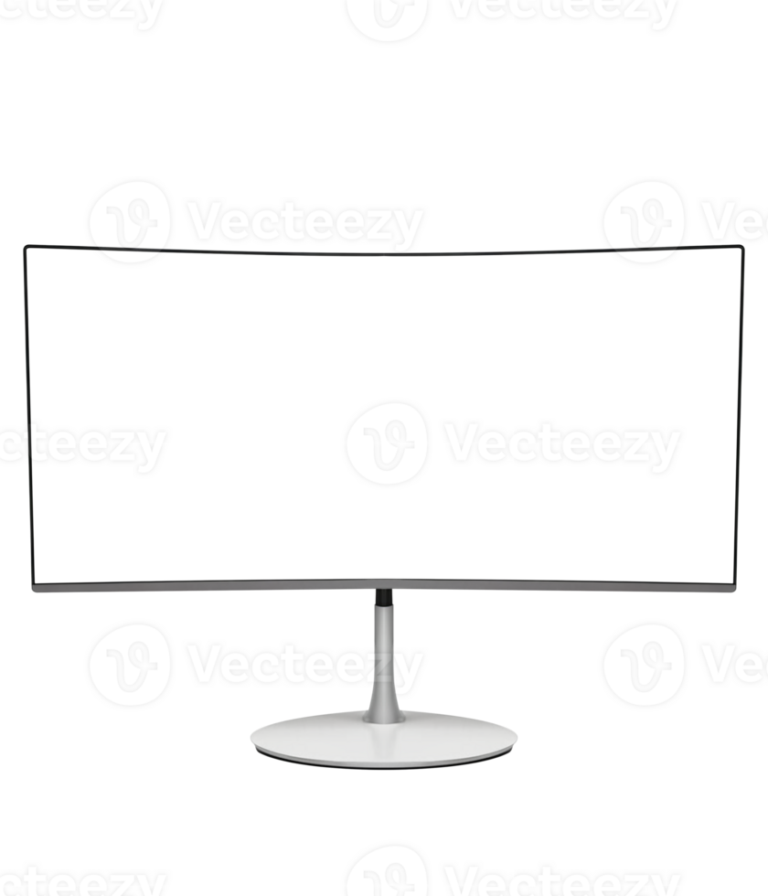 Creative Curved Monitor Design Template png