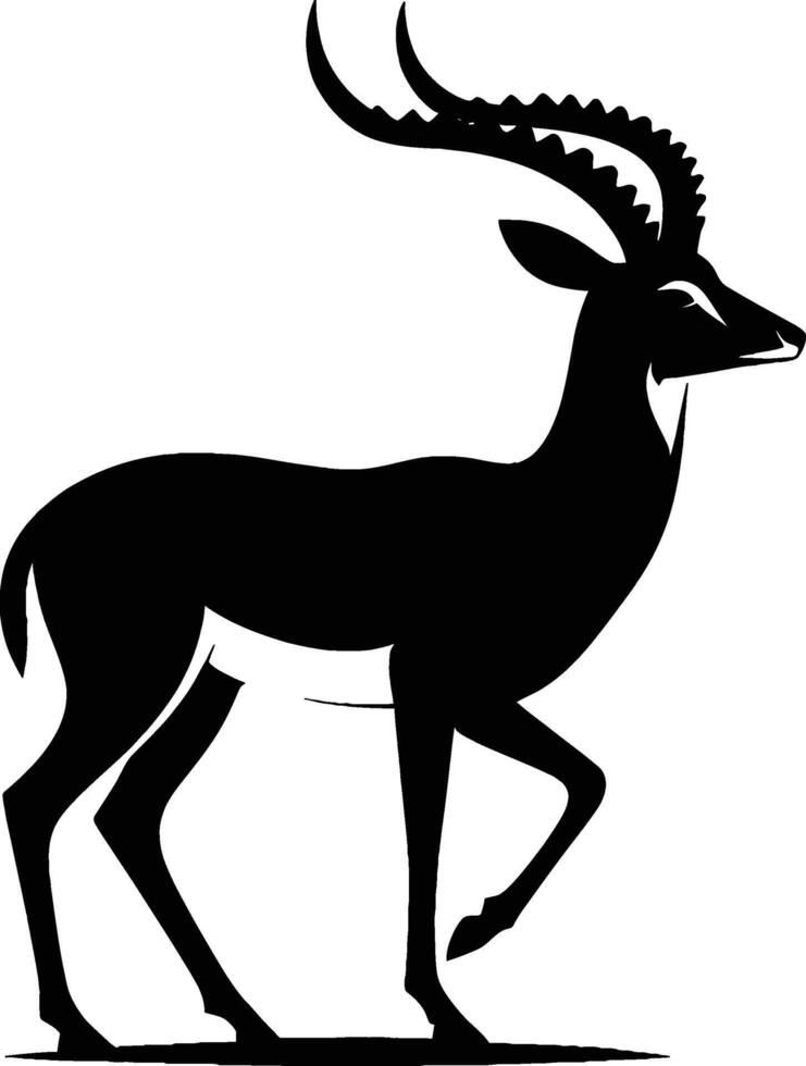 Iconic Impala Silhouette on White Background vector