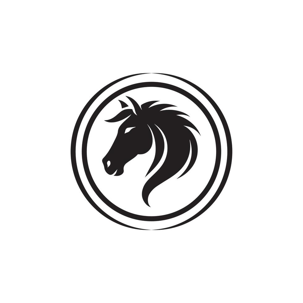 The Horse silhouette Style 2 vector