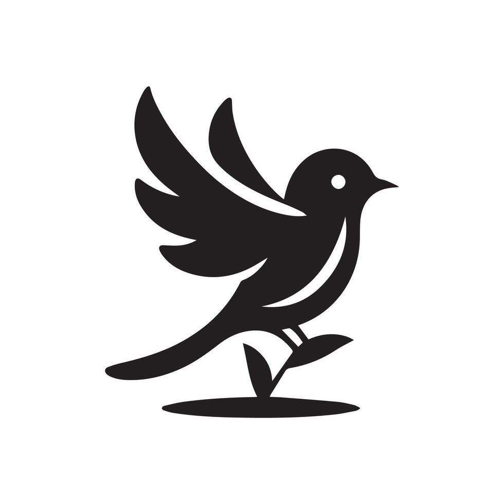 Creative simple Birds silhouette Style with white background 8 vector