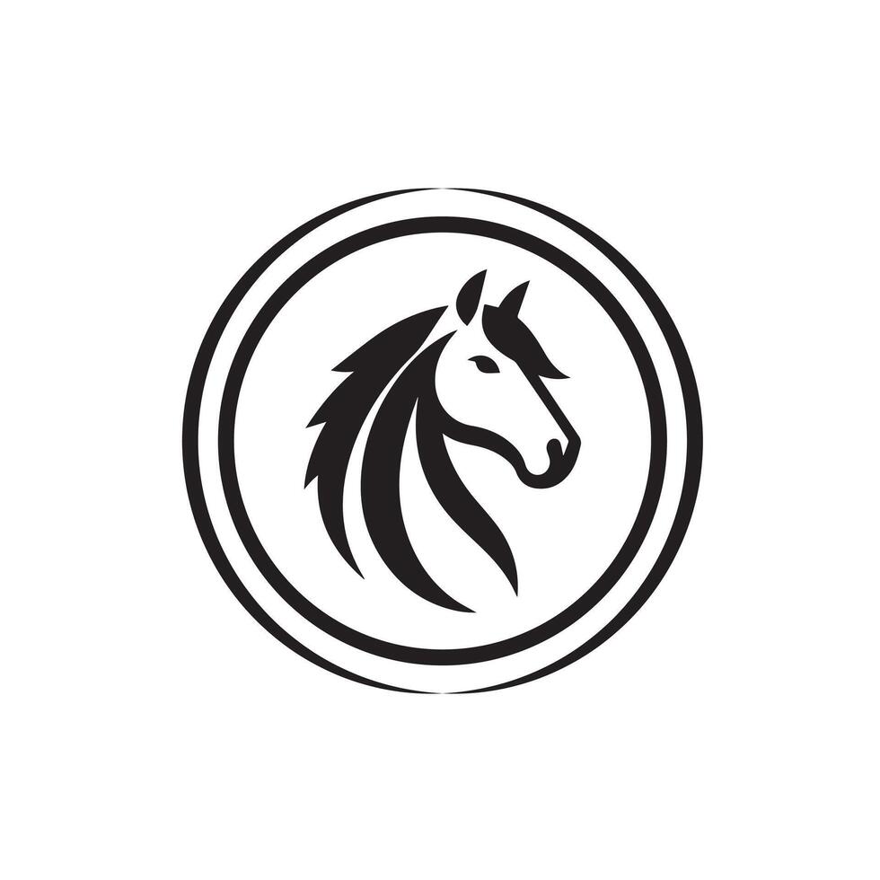 The Horse silhouette Style vector