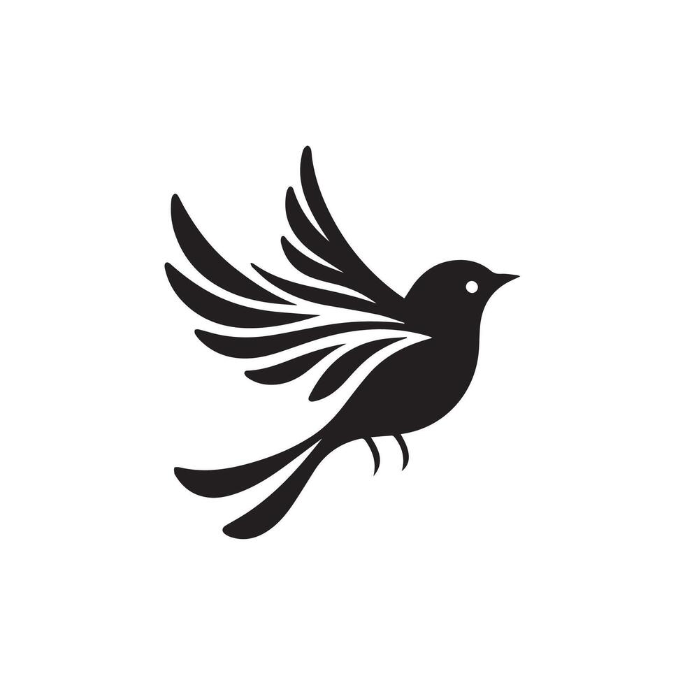 Creative simple Birds silhouette Style with white background new vector